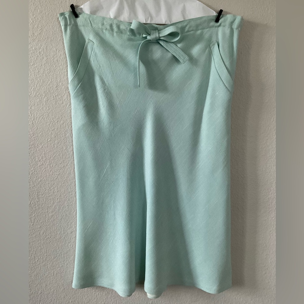 Vintage 1970's Courreges Skirt in Aqua - Spring and Summer